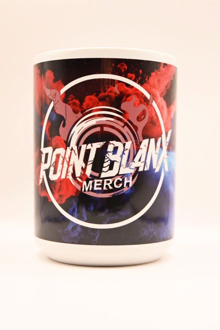 Custom printed Point Blanx Merch mug